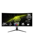 34" MSI MAG 342CQR E2 - LED monitor - curved - 34" - HDR