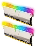 V-Color Prism Pro RGB 16GB (2 x 8GB) DDR4 3600MHz (PC4-28800) Desktop Memory Module Ram Silver H/S - TL8G36818D-E6PRSWK