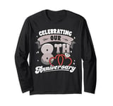 8th Wedding Anniversary Celebrating 8 Years Matching Gift Long Sleeve T-Shirt