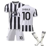 21-22 Ny Juventus hemmatröja dräkt nr 7 Vlahovic tröja nr 10 Dybala tröja NO.10 DYBALA XL