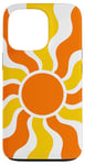 Coque pour iPhone 13 Pro Simple style rétro années 60 et 70 rayons du soleil et des rayons