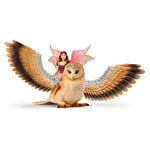 schleich 70789 BAYALA Coffret de Jouets Elfe à dos de chouette scintillante-Fée Magique Enchanteresse et sa Chouette de Compagnie-Jouets schleich Imaginatifs,Pour les Garçons et Filles de 5 à 12 ans