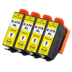 4 Yellow XL Ink Cartridges for Epson Expression Photo XP-8500, XP-8600, XP-8700