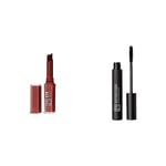 3INA MAKEUP - The Color Lip Glow 279 + The Definition Mascara 900 - Rouge à Lèvres Rouge Brun avec Beurre de Karité - Mascara Noir Effet D'allongement et de Mise en Forme - Vegan - Cruelty Free