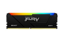 Kingston FURY Beast RGB - 8GB - DDR4 RAM - 3200MHz - DIMM 288-pin - Icke ECC - CL16