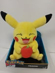 NEW IN BOX TOMY POKEMON PIKACHU WITH APPLE 12" SOFT PLUSH TOY 2015