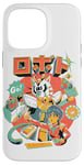 Coque pour iPhone 14 Pro Max Neko Roboto Kawaii Mecha Hero Japonais Dessin Animé Chat Robot