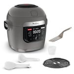 Moulinex Multicook Fry Multicuiseur et air fryer, 12 programmes, 6 L, Gris, Spatule incluse YY5553FB