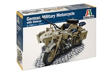 ITALERI- BMW R75 Bundeswehr Mtrcycle Goring Sidecar, I7403, Non renseigné, 267mm Length