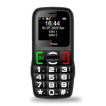 TTfone TT220 Big Button Mobile Phone for the Elderly with Emergency Assistance button, talking keys, long battery life, torch, Bluetooth, Simple easy to use (with USB Cable)