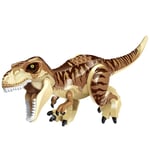 Jurassic Stor Monterad Dinosaurie Tyrannosaurus Rex Leksak Byggklossar Barn light brown