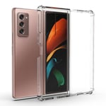 Samsung Galaxy Z Fold 2 - Skyddande Stilrent FLOVEME Skal Genomskinlig