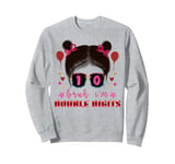 Peace Out Single Digits Tie Dye 10 Year Old Girl Birthday Sweatshirt