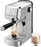 CASABREWS 20 Bar Coffee Machine, Professional Espresso Maker, Milk Frother