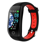 Smart Watch, F21 Smart Armband GPS Distance Fitness Activity Tracker IP68 Vattentätt blodtryck - Typ Red-B