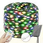 SOLARBABY Guirlande Solaire Exterieur, 64m 640 LED Guirlande Lumineuse Solaire Exterieure Étanche 19 Modes Guirlande Lumineuse Exterieur Solaire Décoration pour Jardin Noël Fête Mariage, Coloré