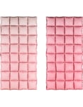 Tosidig Rosa Ombre Waffle Folie Ballong för Backdrop/Bakgrund 55x110 cm