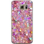 Samsung Galaxy S6 Läpinäkyvä Puhelinkotelo Glitter