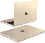 Coque Compatible Avec Macbook Air 13.6 Pouces M3/M2 2022-2024, A3113/A2681-[Couleur Correspondante Au Macbook] Coque Ultra-Fine Anti-Empreinte Digitale Et Anti-Rayures, Lumière Stellaire Mate