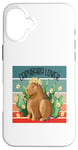 Coque pour iPhone 16 Plus Capybara fleur couronne nature harmonie joie animal amateur