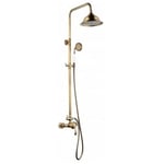 Edouard Rousseau - Colonne de douche avec robinetterie byron - Finition Vieux Bronze