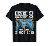 Level 9 Unlocked Awesome 2015 Video Games Birthday T-Shirt