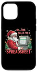 Coque pour iPhone 12/12 Pro This Calls for a Spreadsheet Pull de Noël moche et amusant