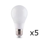 LED-lampe E27 8W 230V 6000K 5-pak, Kølig hvid