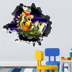 3D Super Mario Kart Bowser Koopa Racing Väggdekal för Rum Dekoration (FMY) CT20010J-R 48*42cm