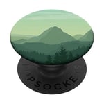 Green Mountain Pop Mount Socket Art Work Tree Woods PopSockets PopGrip: Swappable Grip for Phones & Tablets PopSockets Adhesive PopGrip