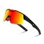 FEISEDY Lunettes de Vélo Enfants Polarisées Jeunesse Sport Lunettes de Soleil 8-16 Ans Baseball Lunettes de Sport Protection UV400 Garçons Filles B0093