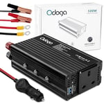 Odoga 500W Power Inverter 12V to 240V – Car Plug Adapter to UK Plug Socket, DC to AC Wall Outlet 3 Pin Plug, USB-A & USB-C Charger Ports for Laptop, Mobile Phones, Tablets, Consoles & More