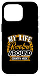 Coque pour iPhone 16 Pro Ma vie tourne autour de la musique country