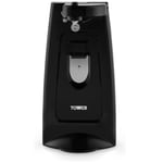 Tower 3-in-1 Electric Can Opener w/ Knife Sharpener & Bottle Opener Black T19007