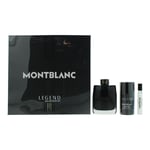 Montblanc Legend 3 Piece Gift Set For Him Men Homme NEW