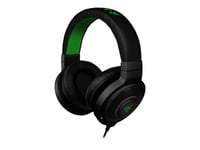 Razer Kraken, Langallinen, Pelaaminen, 12 - 28000 Hz, 322 g, Kuulokkeet, Musta