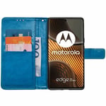 Lommebokdeksel 3-kort Motorola Edge 50 Ultra - Lyseblå