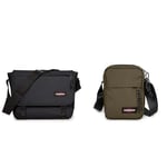 EASTPAK Delegate + Sac Bandoulière, 27 L - Black (Noir) & THE ONE Sac Bandoulière, 27 L - Army Olive (Vert)