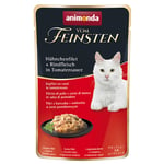 Animonda vom Feinsten Adult i saus 18 x 50 g – Kyllingfilet + oksekjøtt i tomatsaus