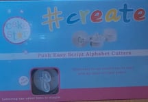 Cake Star Push Easy Script Cutters Lowercase Alphabet Letter Cookie Cutter