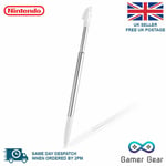 3DS XL LL Stylus White & Silver Metal Retractable Touch Pen for Nintendo