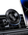 YOSH Mag-Safe Car Mount Air Vent, 2024 iPhone Car Holder Mount Newest Magnetic Phone Car Mount with 20xN55 Magnets with Super Stable Double Lock Clips for iPhone 16/15/14/13 Series & Mag-Safe Case