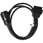 Adaptateur 10 Pin vers OBD2 16 pin compatible avec bmw r 1150 rt R22 Motos - 150 cm - Vhbw