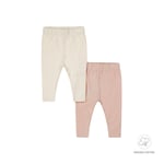 Dirkje white Leggings 2-pack /rosa