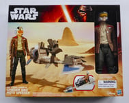 STAR WARS NEW HERO SERIES 12" INCH NON MINT SPEEDER BIKE POE DAMERON FIGURE MISB