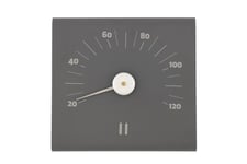 Bastutermometer i aluminium - Grå