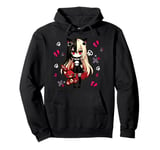 Chibi Kawaii Emo Pastel Goth Girl Japanese Creepy Anime Pullover Hoodie