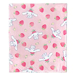 Northwest Sanrio Cinnamoroll Silk Touch Throw Blanket, 50" x 60", Berry Pattern