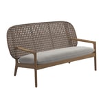 Gloster - Kay Low Back Sofa, Frame Brindle, Kat.B Blend Linen - Soffor utomhus - Henrik Pedersen