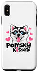 Coque pour iPhone XS Max Funny Pomsky Lover Kisses Puppy Dog Mom Pomskies